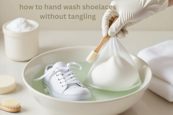 How to Hand Wash Shoelaces Without Tangling Using a Mesh Bag and Gentle Cleaning Method.