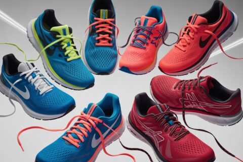Best shoe laces for running shoes in different colors on athletic sneakers