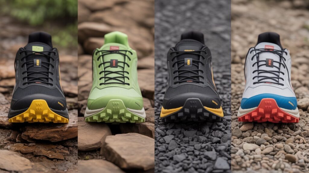 Best trail running shoes for men with rugged outsole grip designed for rocky and rough terrain running