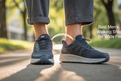 Best men’s walking shoes for wide feet with cushioned support and breathable design for comfortable daily walking outdoors.
